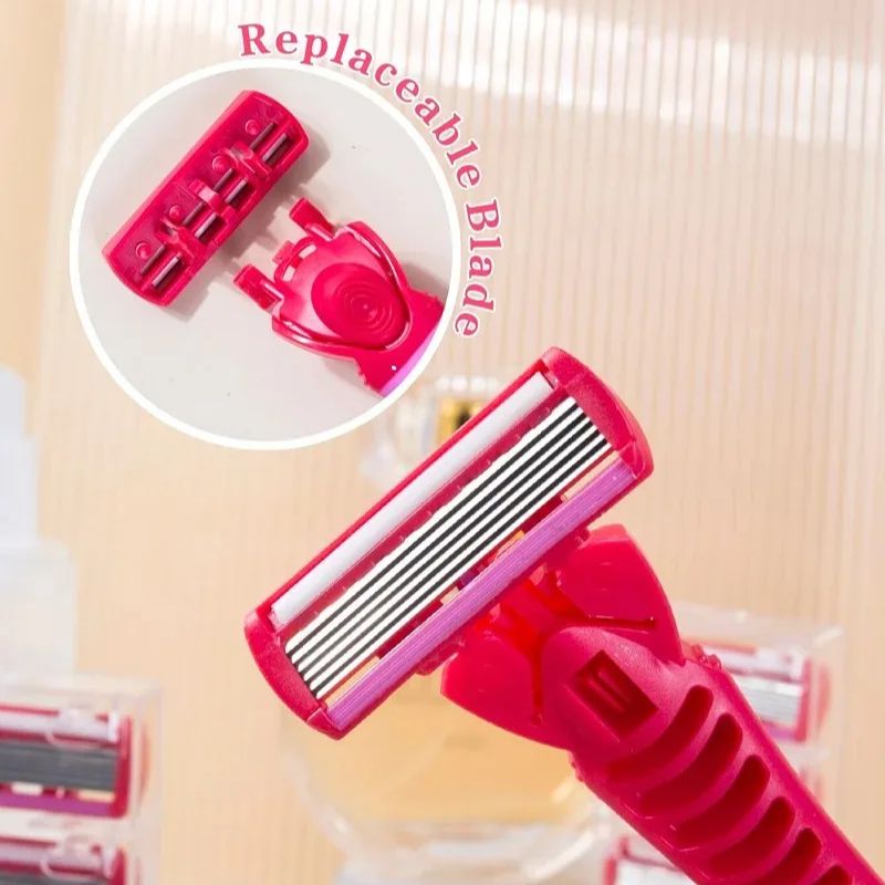 Safety Razor Handle - 1 Handle + 18 Blades/ Women