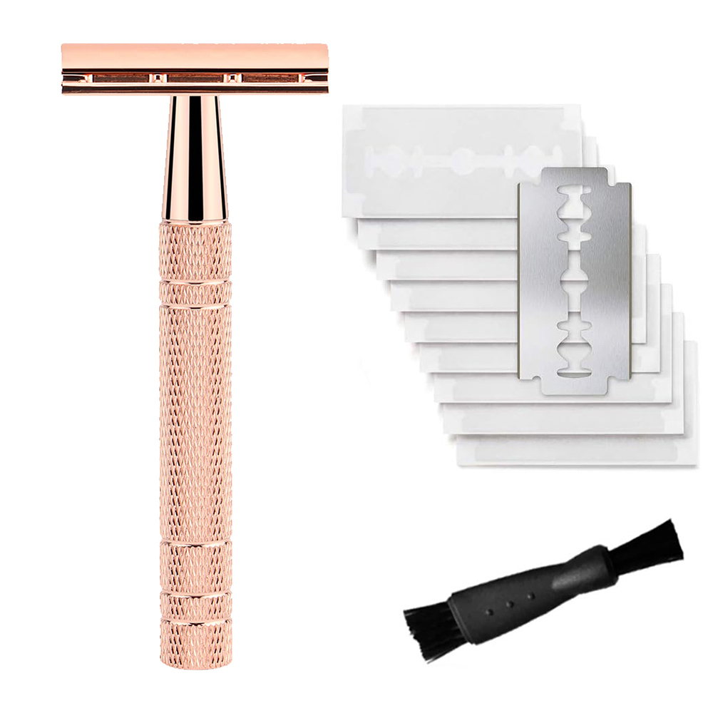 Safety Razor Handle - Reusable Double Edge Safety Razor for