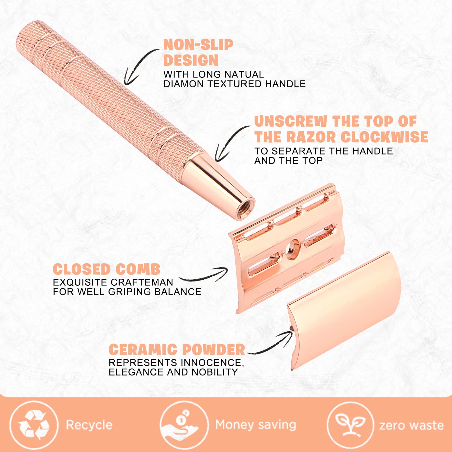 Reusable Double Edge Safety Ra - огляд і ціна Safety Razor Handle